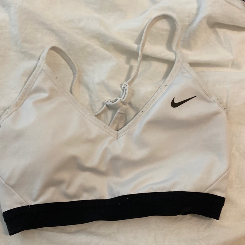 White Sports Bra
